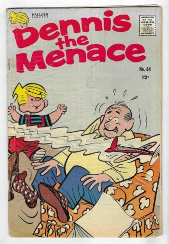Dennis The Menace 64 Silver Age Hallden Comic Book 1st Series Hank