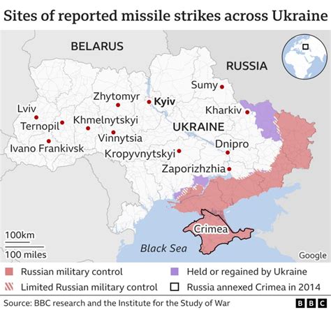 Ukraine In Maps Tracking The War With Russia BBC News