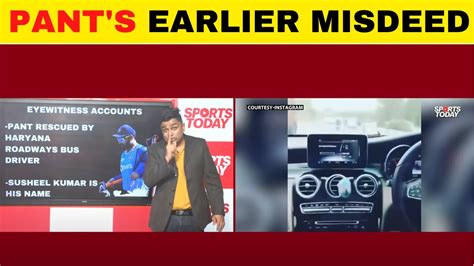 rishabh pant s old 2017 video of over speeding emerges after surviving horror accident sports