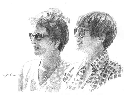 Sisters Drawing By Mike Theuer Portraits Fine Art America
