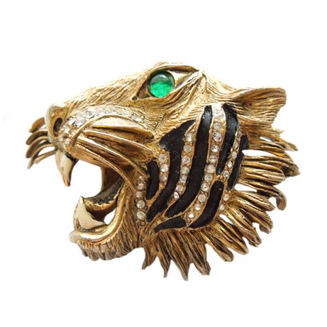 Hattie Carnegie Roaring Tiger Pin From Cometiques On Ruby Lane