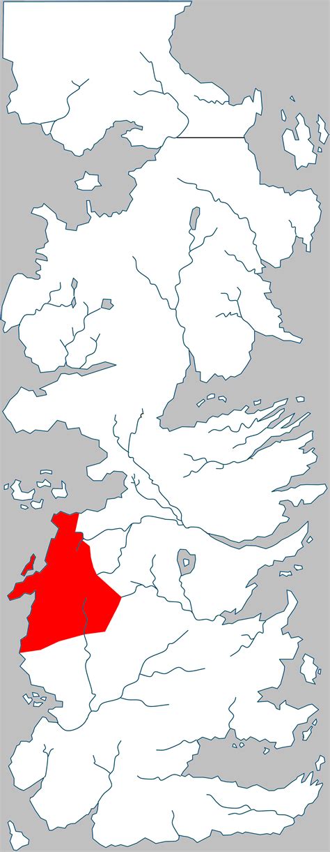 The Westerlands Is One Of The Constituent Regions Of The Seven Kingdoms
