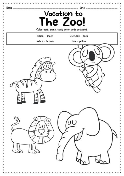 13 Best Images Of Animals Kindergarten Worksheet Printables Free