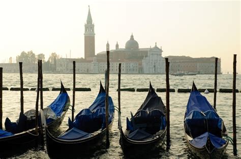 Premium Photo San Giorgio Maggiore Island In Venice At Sunset