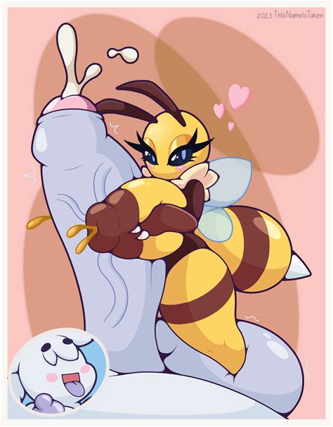 rule 34 1futa 1girls antennae anatomy anthro arthropod arthropod abdomen balls bee big balls