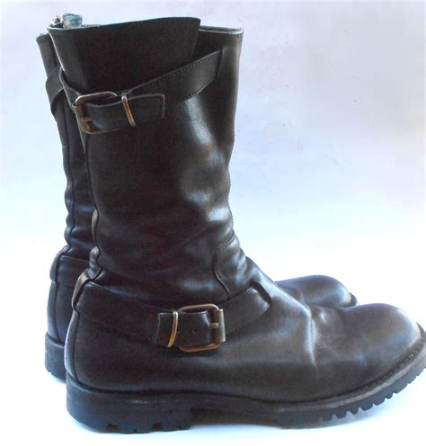 The italian company's products are very nicely made and they. Preowned Sciapo Italian Black Leather Mens Boots Riding ...