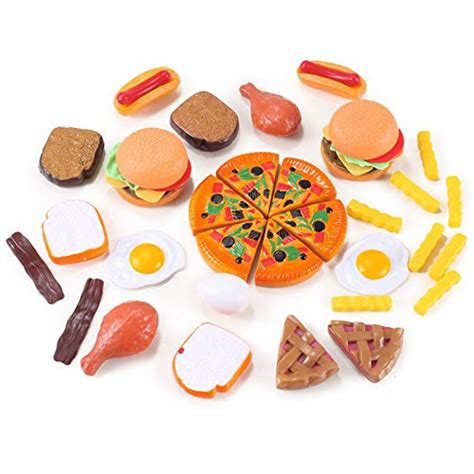 Liberty Imports 120 Piece Deluxe Pretend Play Food Assortment Set