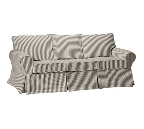 Pb Basic Slipcovered Sleeper Sofa Striped Sofa Slipcovered Sofa Sleeper Sofa