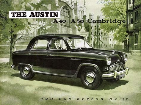 1954 Austin A40 And A50 Cambridge Brochure