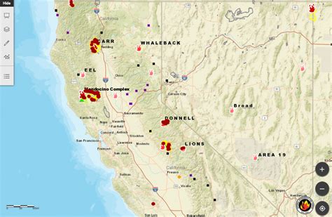 Map Of Current Santa Rosa Fire