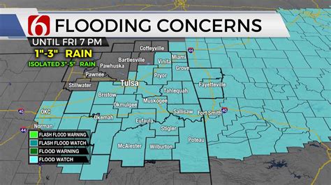 Overnight Flash Flood Warning Issued For Counties In Green Country