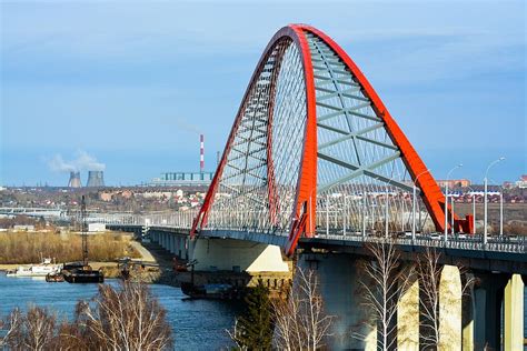 Hd Wallpaper Bridge Water Architecture Sky River Novosibirsk
