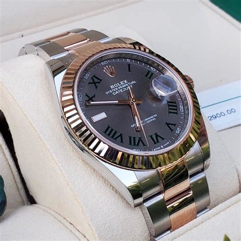 Trova l'orologio dei tuoi sogni a prezzi imbattibili. 2020 Rolex Datejust 41 126331 Wimbledon Dial Rose Gold ...