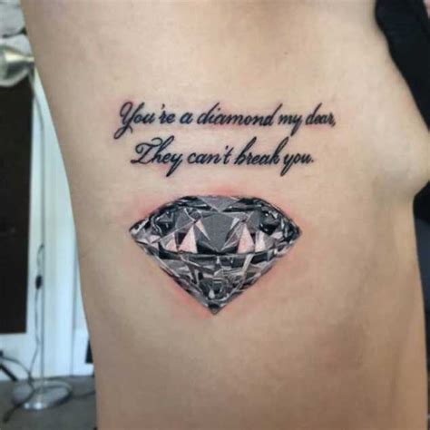 21 Expertly Executed Diamond Tattoos — Tattoos On Women — Diamond