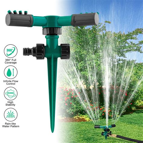 Garden And Outdoors Mafage Lawn Sprinkler 360 Degree Automatically