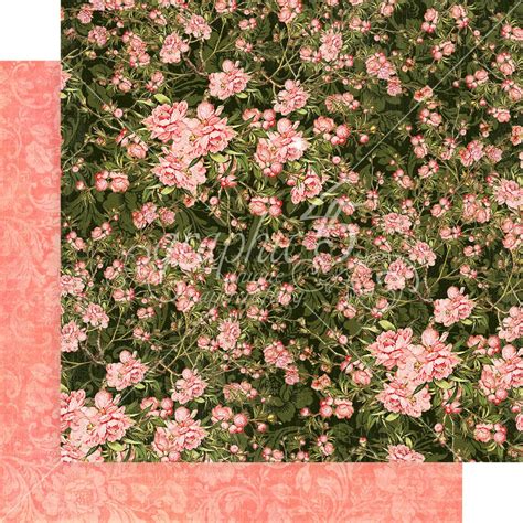 Graphic 45 Floral Shoppe Collection 12x12 Cardstock Verdant