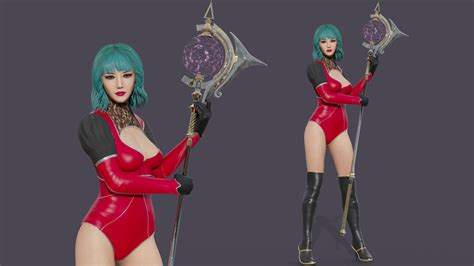 3d Model Olivia Realistic Wizard Girl Rigged 4k Textures Vr Ar Low Poly Cgtrader