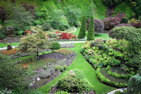 Butchart Gardens In Autumn British Columbia Flowersgardens Hd