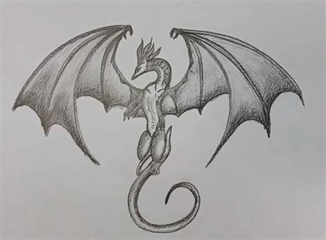 Https://favs.pics/draw/how To Draw A Realistic Dragon Easy