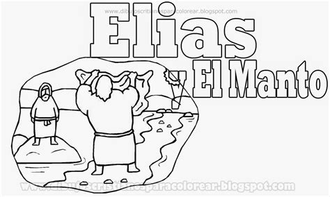 Elias Y El Manto Para Colorear Dibujos Cristianos Para Colorear