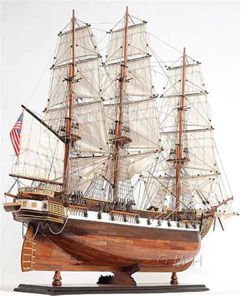 Uss Constellation Frigate Wooden Tall Ship Model Semi Assembled
