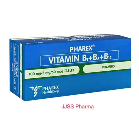 Pharex Vitamin B Complex B1 B6 B12 50 Tablets Lazada Ph