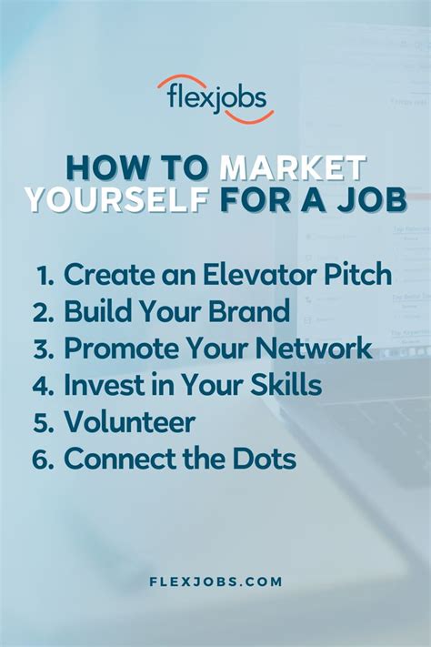 Marketing Yourself For A Job 6 Tips For Success Flexjobs Marketing