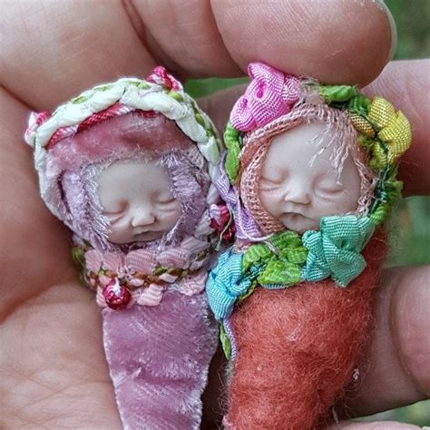 A set of two teeny tiny fae fairy fairie baby bundles free | Etsy | Baby bundles, Baby fairy 
