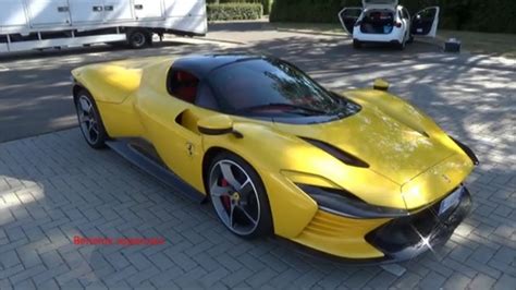 2022 Ferrari Daytona Sp3 In Giallo Modena Revealfirst Lookscold Start