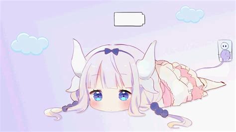 Kanna Anime Girl Charging Battery Desktop Live Wallpaper Live