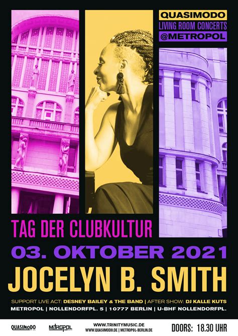 JOCELYN B. SMITH - Am 03.10.2021 in Berlin (Metropol)
