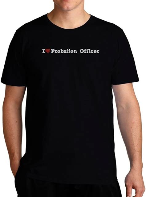 eddany i love probation officer t shirt amazon de bekleidung