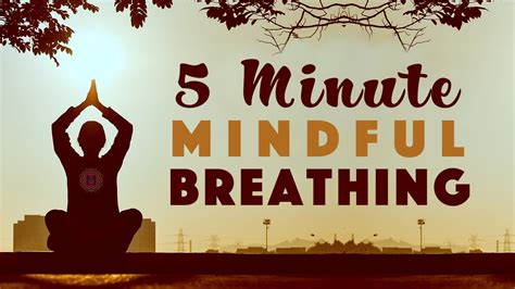 5 Minute Guided Mindful Breathing Meditation Youtube