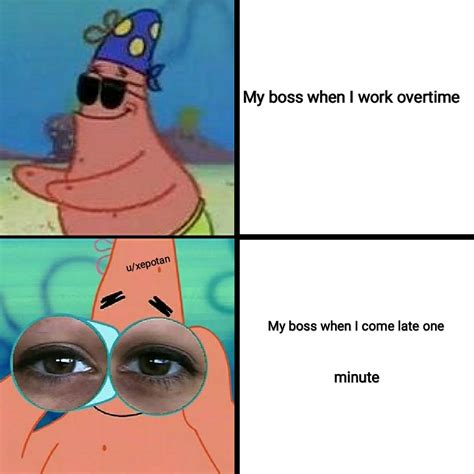Spongebob Late For Work Meme