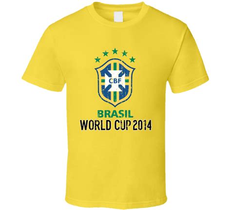 Football logo with house flag. Brazil National Football Team Logo Distressed World Cup ...
