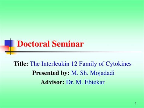 Ppt Doctoral Seminar Powerpoint Presentation Free Download Id6337774