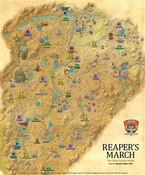 Reaper S March Map The Elder Scrolls Online Game Maps