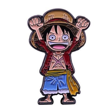 Monkey D Luffy One Piece Enamel Pin Brooch Japan Ghibli Art Etsy
