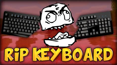 Hilarious Rip Keyboard Minecraft Brand New Custom Rage Xrun Youtube