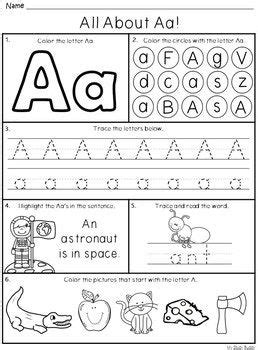Free alphabet soup magnet match activity. Alphabet Letters A-Z (Kindergarten) | Alphabet worksheets ...