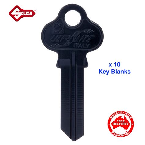 Silca Ultralite Key Blanks Black X 10 Pack Etsy