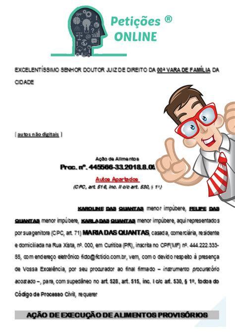 Ação De Execução De Alimentos