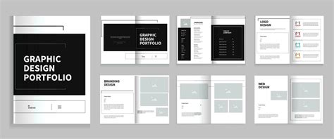 Graphic Design Portfolio Template A4 Graphic Designer Portfolio