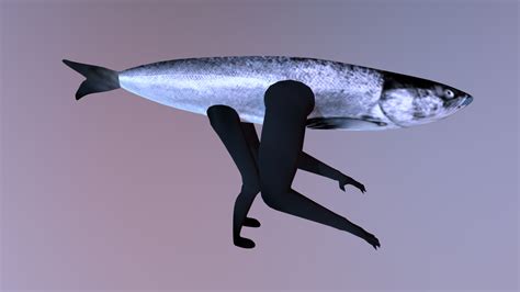 Fish With Arms And Legs ねこてゐ 3d Model By Victor Valls Victor