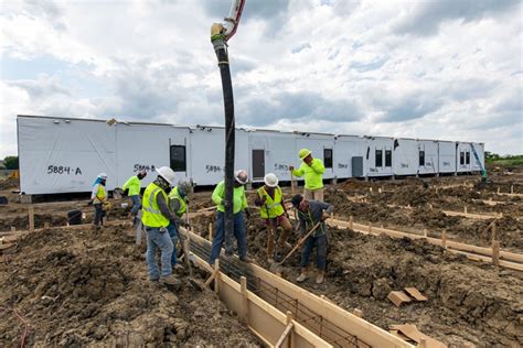 Rain Or Shine Ramtech Continues Work On Modular Buildings For First