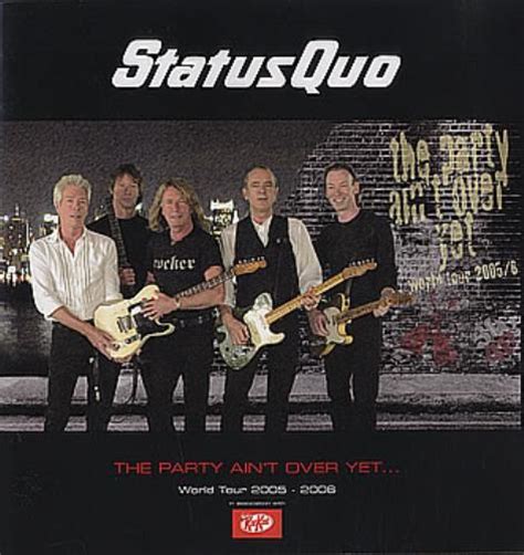 Status Quo The Party Aint Over Yet Uk Tour Programme 384253 Tour
