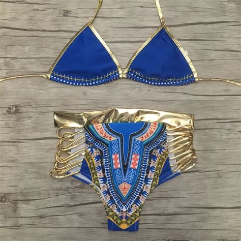 2017 Sexy Women Print Push Up Bath Suits Brazilian Bikini Set Sexy Geometric Swimwear Swimsuit