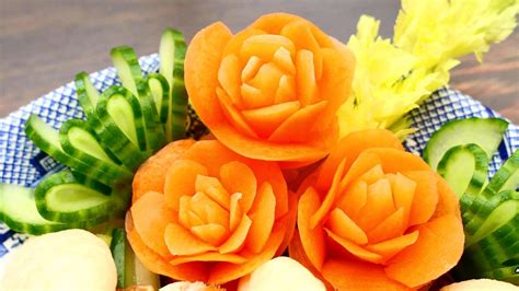 Josephines Recipes How To Make Carrot Rose Flowers Vegetable