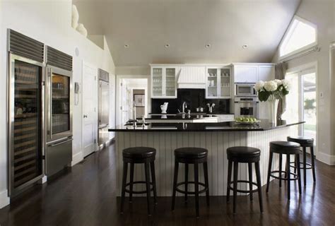 We continued it and replaced the old dated wooden paneling that originally. Beadboard Cabinets - Contemporary - kitchen - Carlos ...