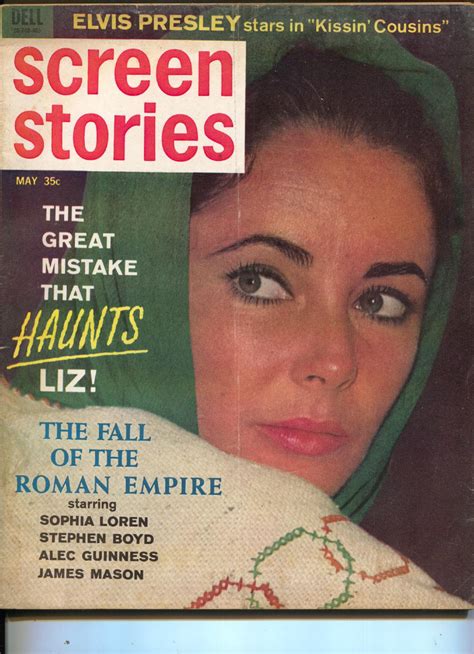 Screen Stories Liz Taylor Sean Connery Sophia Loren Elvis Presley May
